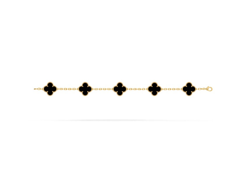 Alhambra Clover Bracelet - Black