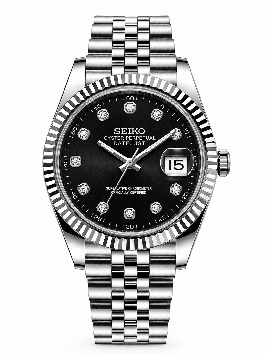Seiko mod - Obsidian diamond-style dial