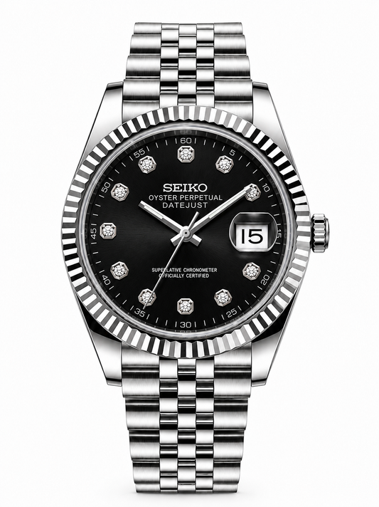 Seiko mod - Obsidian diamond-style dial