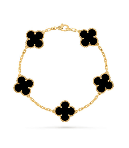 Alhambra Clover Bracelet - Black